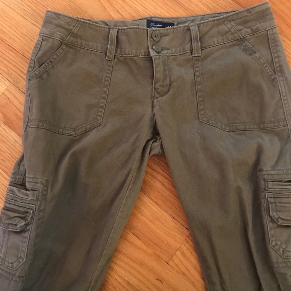 American Eagle Army Green Jeggings